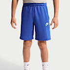 Shorts de French Terry para niños talla grande Nike Sportswear Club Fleece