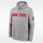 Ohio State Sideline Club Men's Nike College Pullover Hoodie