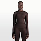 NikeSKIMS Shine Women's Long-Sleeve Crew-Neck Top