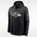 Sudadera con gorro sin cierre Nike de la NFL para hombre Baltimore Ravens