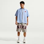 Nike Life Men's Short-Sleeve Button-Down Top