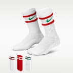 Calcetas para niños talla pequeña Striped Feather Nike (3 pares)