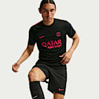Playera de fútbol de manga corta Nike Dri-FIT para hombre Paris Saint-Germain Strike