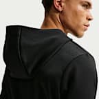 Sudadera con gorro de tejido Fleece Dri-FIT con protección contra los rayos UV de cierre completo para hombre Nike Flex