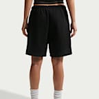 Pants cargo de tiro alto oversized para mujer Nike Studio Fleece Medium Weight