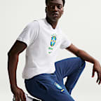 Joggers de fútbol Nike de French Terry para hombre Brazil Club
