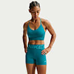 Shorts de ciclismo de tiro alto de 8 cm para mujer Nike Pro Sculpt