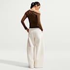 Nike Sportswear tettsittende, langermet overdel med bare skuldre til dame