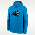 Sudadera con gorro Nike de la NFL sin cierre para hombre Carolina Panthers Primetime Club Logo