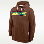 Sudadera con gorro sin cierre universitaria Nike Dri-FIT para hombre Oregon 2026 Military Appreciation Standard Issue