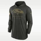 Baltimore Ravens Salute to Service Sideline Men’s Nike Dri-FIT NFL Long-Sleeve Hooded Top