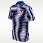 Philadelphia Phillies Striped Victory Men's Nike Dri-FIT MLB Polo
