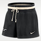 Shorts de tiro medio de 10 cm para mujer Nike Phoenix Fleece College (Hampton University)