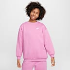 Sudadera oversized para niños talla grande Nike Sportswear Club Fleece