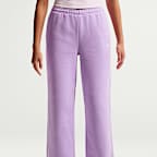 Pants con dobladillo abierto para niña Nike Sportswear Studio Fleece