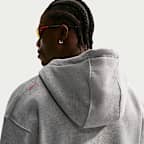 Ανδρική φλις μπλούζα με κουκούλα και φερμουάρ σε όλο το μήκος για τρέξιμο Nike