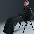 Pants de tiro alto de pierna amplia para mujer Nike Sportswear Phoenix Fleece