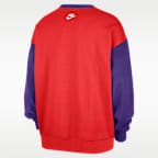 Sudadera de forro polar con cuello redondo Nike de la WNBA para mujer Phoenix Mercury Hardwood Classics
