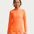 Playera de correr Dri-FIT UV de cierre de 1/4 para mujer Nike Swift