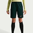 Shorts de fútbol de tejido Knit Dri-FIT para niños talla grande Nike Academy