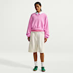 Nike Studio Fleece Medium Weight Women's Oversized Cropped Crew