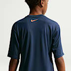 Nike Swim Hydroguard Big Kids' (Boys') Dri-FIT UV Short Sleeve Top