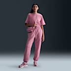 Pants de entrenamiento oversized de tiro alto para mujer Nike Sportswear Phoenix Fleece