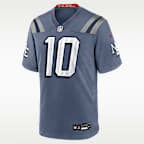 Jersey Nike de la NFL Game para hombre Drake Maye New England Patriots Rivalries Collection
