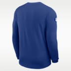 New York Giants Sideline Coach Men's Nike Dri-FIT NFL Long-Sleeve Top