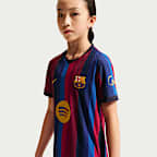 F.C. Barcelona 2026/27 Match Home Older Kids' Nike Aero-FIT Football Authentic Shirt