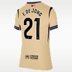 Jersey de fútbol Nike Dri-FIT del Barcelona visitante 2025/26 Stadium Frenkie de Jong para mujer