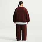 Pants de tiro medio y pierna amplia para mujer Nike Studio Fleece Medium Weight