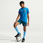 Brazil Strike Big Kids' Nike Soccer Dri-FIT Short-Sleeve Top