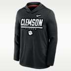 Clemson Sideline Men's Nike Dri-FIT College Long-Sleeve Hooded Top
