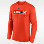 Auburn Courtside Basketball Shootaround Legend Men's Nike Dri-FIT College Long-Sleeve T-Shirt