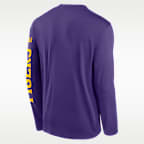 LSU Primetime Stack Legend Men's Nike Dri-FIT College Long-Sleeve T-Shirt
