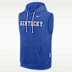 Sudadera universitaria Nike Dri-FIT con gorro, sin cierre y sin mangas para hombre, colección Kentucky Sideline