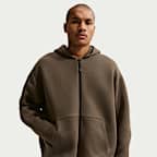 Sudadera con gorro de tejido Fleece de cierre completo para hombre Nike Tech