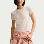 나이키 스포츠웨어 칠 니트 여성 모드 크롭 티셔츠