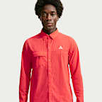 ACG "Aireez" Men's Long-Sleeve Button-Up Trail Running Top