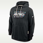 Miami Dolphins Crucial Catch Sideline Standard Issue Men's Nike Dri-FIT NFL Pullover Hoodie