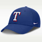 Gorra Nike Dri-FIT de la MLB ajustable para hombre Texas Rangers Club