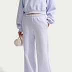 Nike Studio Fleece Medium Weight Women's Mid-Rise Wide-Leg Trousers