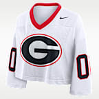 Georgia Logo Women's Nike Dri-FIT College Cropped Jersey