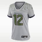 Jersey Nike de la NFL Game para mujer 12s Seattle Seahawks Rivalries Collection