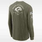 Los Angeles Rams Salute to Service Men's Nike NFL Long-Sleeve T-Shirt