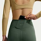 Nike Zenvy Women's High-Waisted Flared Leggings with No Front Seam