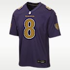 Lamar Jackson Baltimore Ravens Big Kids' Game Jersey