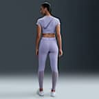 Nike Pro Women's Dri-FIT Short-Sleeve Cropped Graphic Top