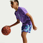 Shorts de básquetbol Dri-FIT para niños talla grande Nike Crossover
